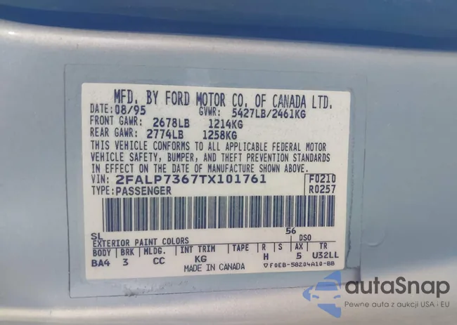 2FALP7367TX101761: 43930461