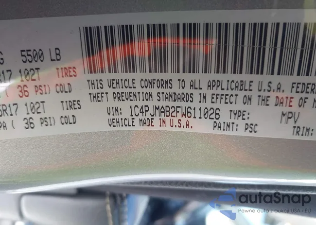 1C4PJMAB2FW611026: 43930528