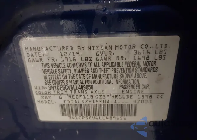 3N1CP5CV6LL489656: 43930639