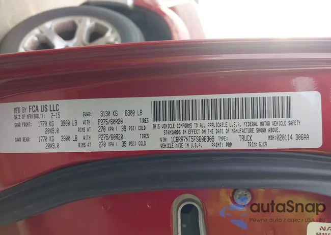 1C6RR7NT5FS606309: 43930767