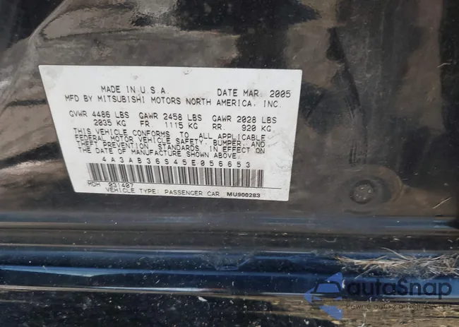 4A3AB36S45E056653: 43931780