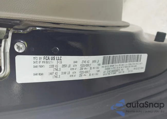 2C4RC1BG0GR289573: 43931785