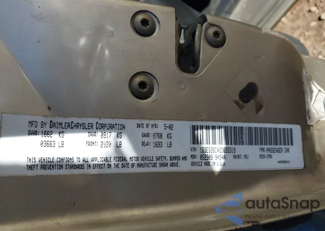 1B3ES26C42D655319: 43931865