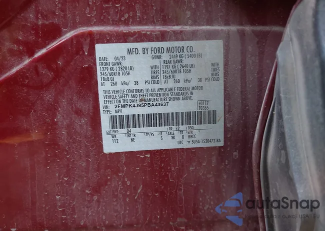 2FMPK4J95PBA43637: 43931909