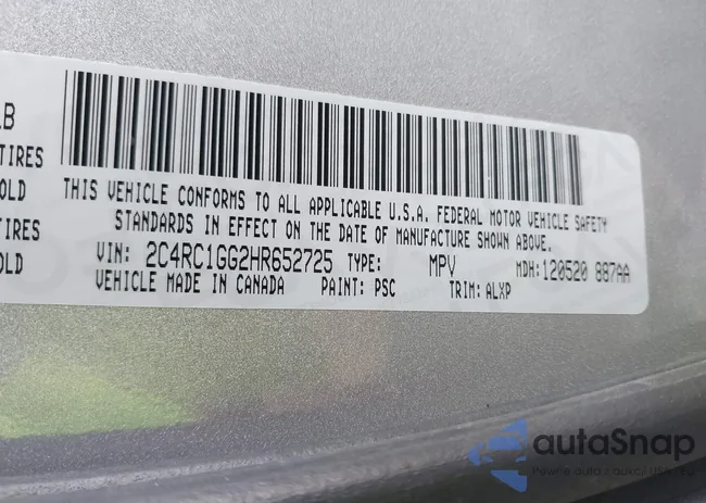 2C4RC1GG2HR652725: 43932040
