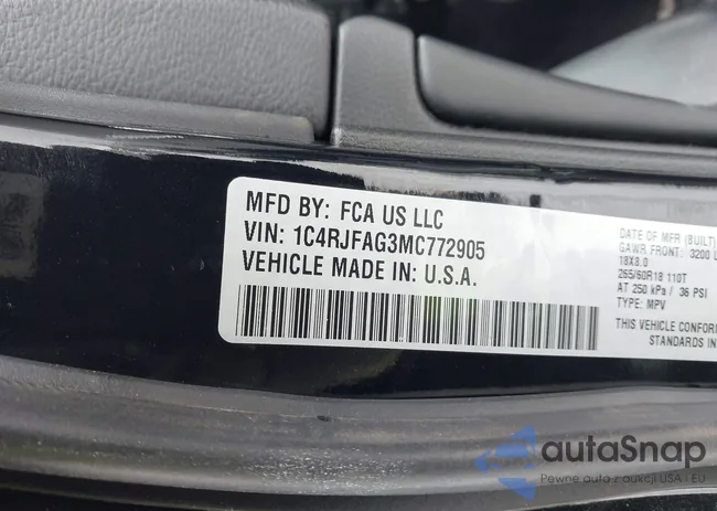 1C4RJFAG3MC772905: 43932068