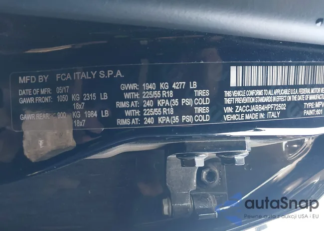 ZACCJABB4HPF72502: 43932076