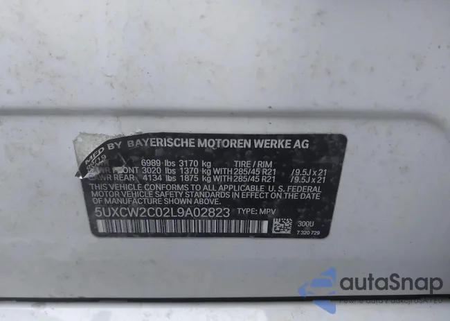 5UXCW2C02L9A02823: 43932101