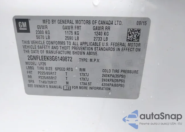 2GNFLEEK8G6149872: 43932125