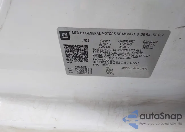 3GTP1NEC6JG473278: 43931651