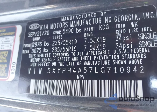 5XYPH4A57LG710942: 43931694