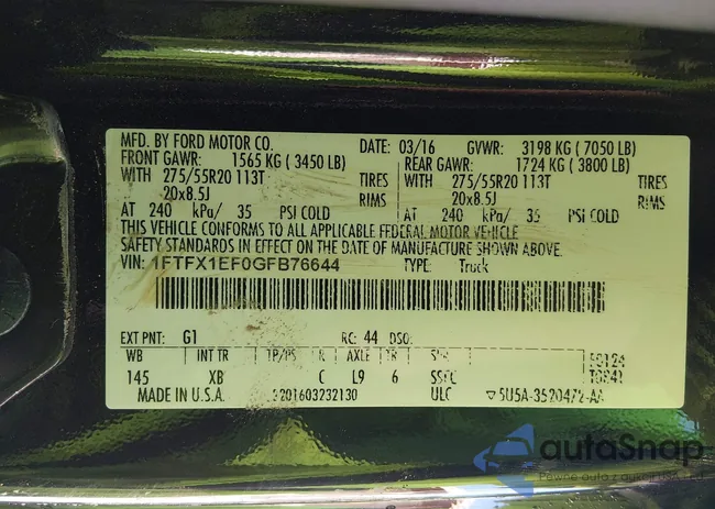 1FTFX1EF0GFB76644: 43932898