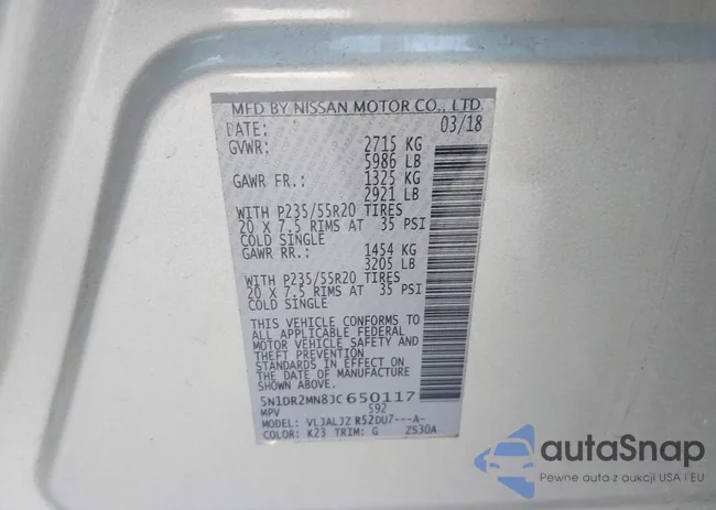 5N1DR2MN8JC650117: 43932924