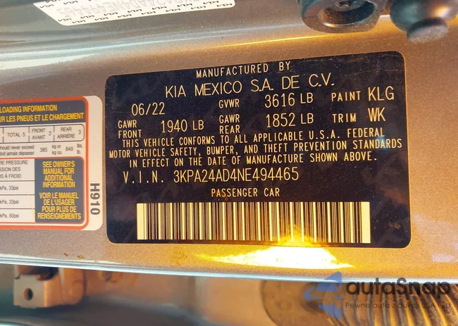 3KPA24AD4NE494465: 43932931