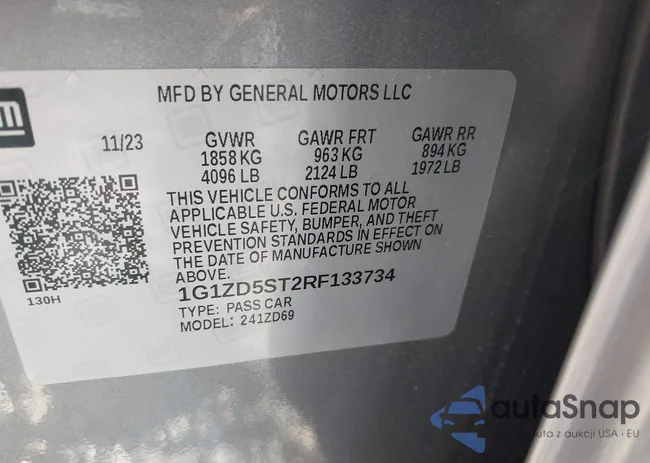 1G1ZD5ST2RF133734: 43933077