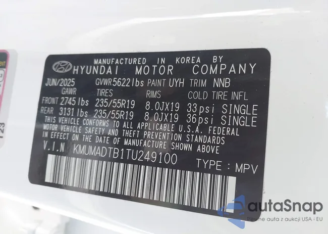 KMUMADTB1TU249100: 43933231