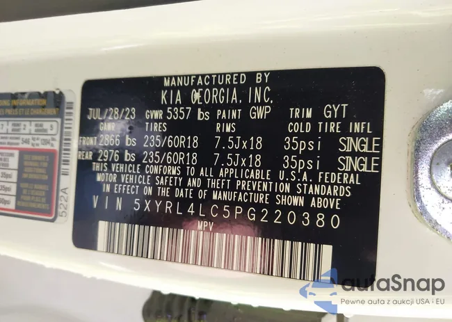 5XYRL4LC5PG220380: 43933234