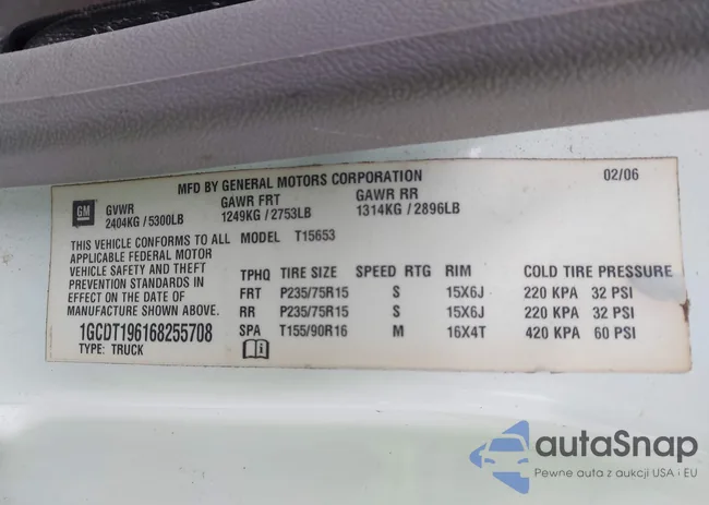 1GCDT196168255708: 43933310