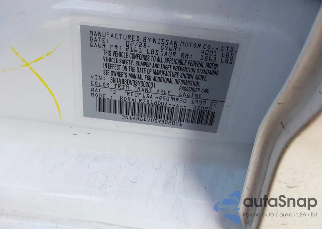 3N1AB8DV0SY302001: 43933328