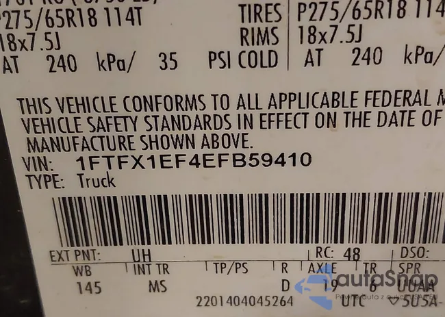 1FTFX1EF4EFB59410: 43932557