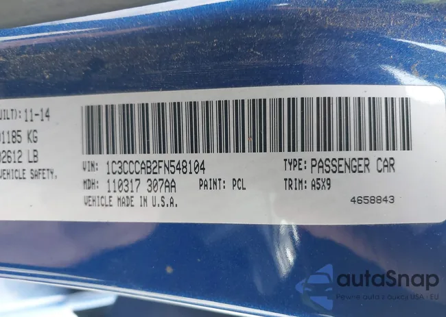 1C3CCCAB2FN548104: 43932770