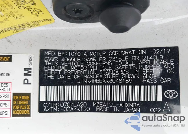 JTNK4RBEXK3048189: 43933851