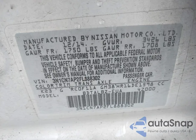 3N1CN7AP2FL888302: 43933860