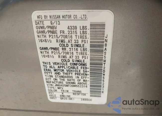 JN8AS5MT2DW552316: 43934069