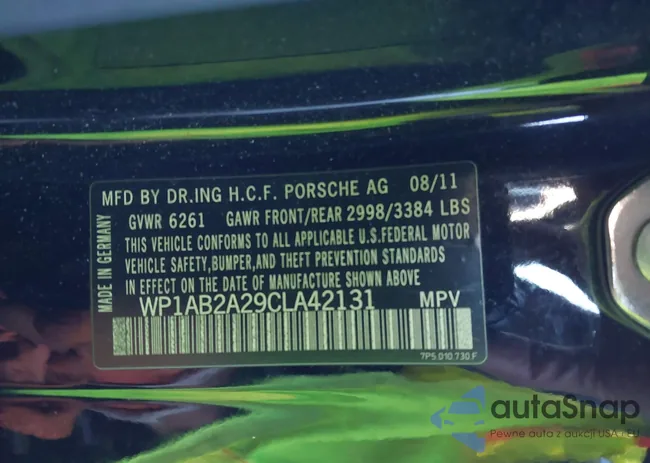 WP1AB2A29CLA42131: 43934104