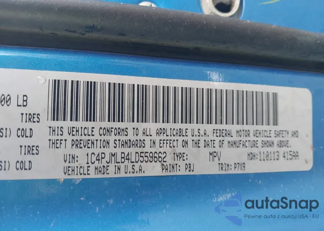 1C4PJMLB4LD559662: 43934221