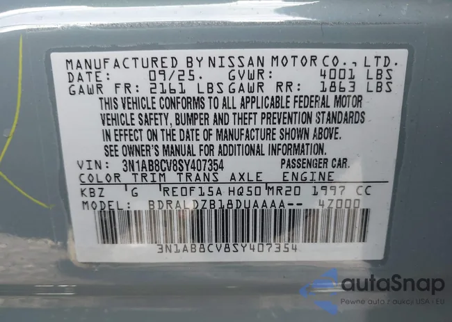 3N1AB8CV8SY407354: 43934222