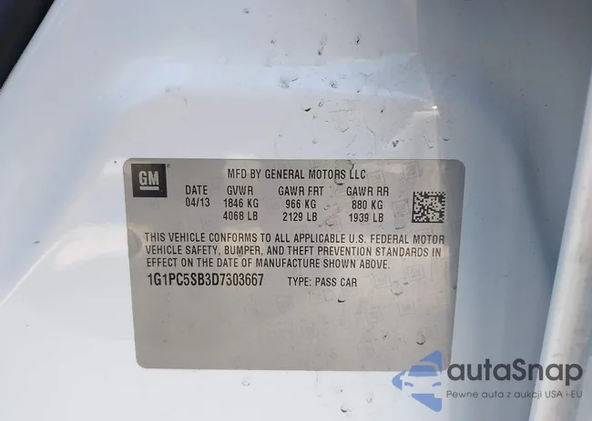 1G1PC5SB3D7303667: 43933373