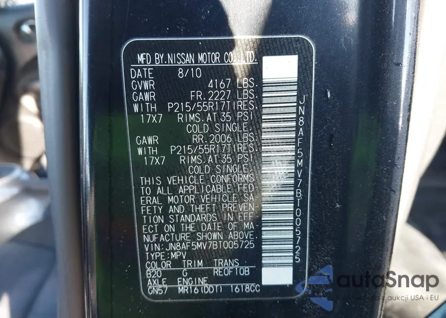 JN8AF5MV7BT005725: 43933407