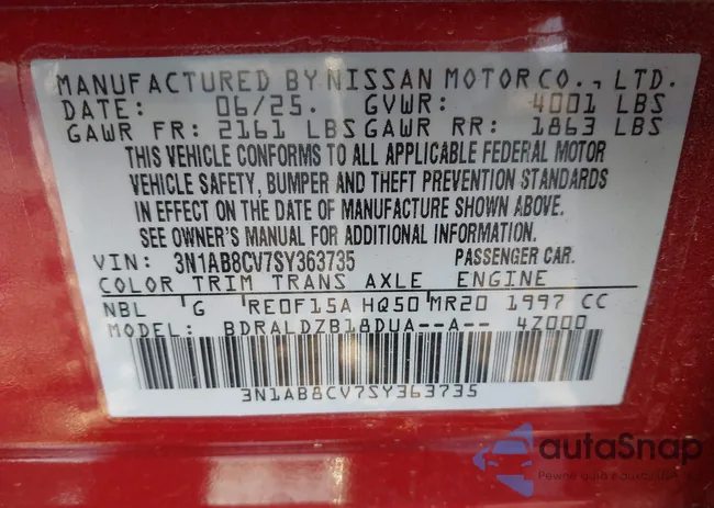 3N1AB8CV7SY363735: 43933663