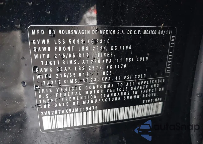 3VV2B7AX9JM219479: 43934813