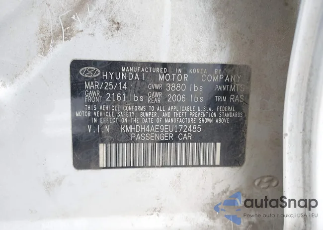 KMHDH4AE9EU172485: 43934895