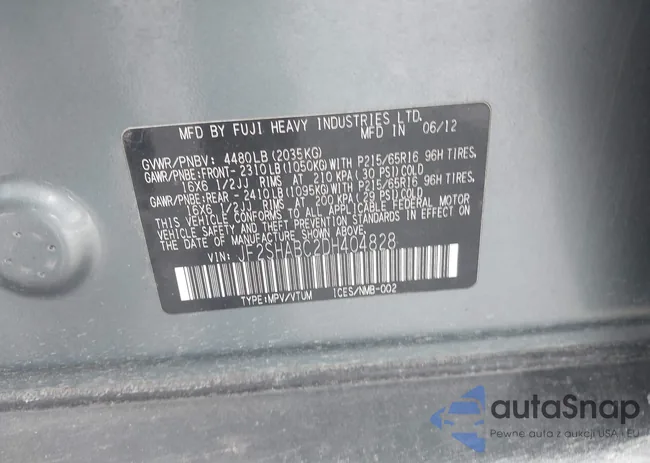 JF2SHABC2DH404828: 43934912