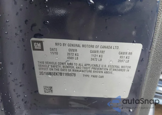 2G1WB5EK7B1166978: 43934928