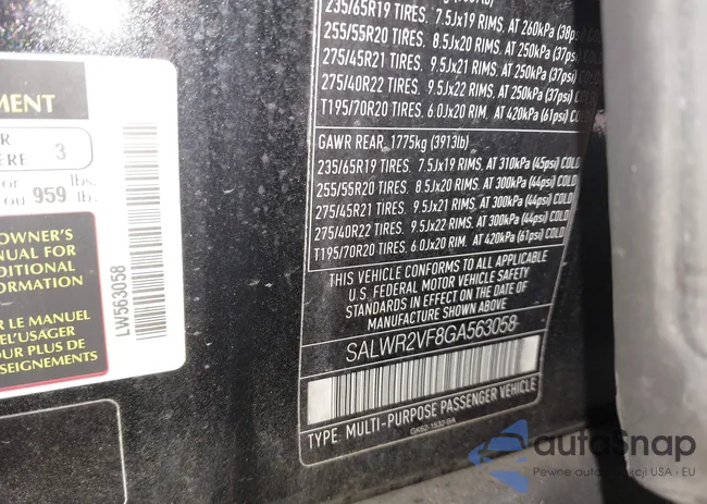 SALWR2VF8GA563058: 43934977