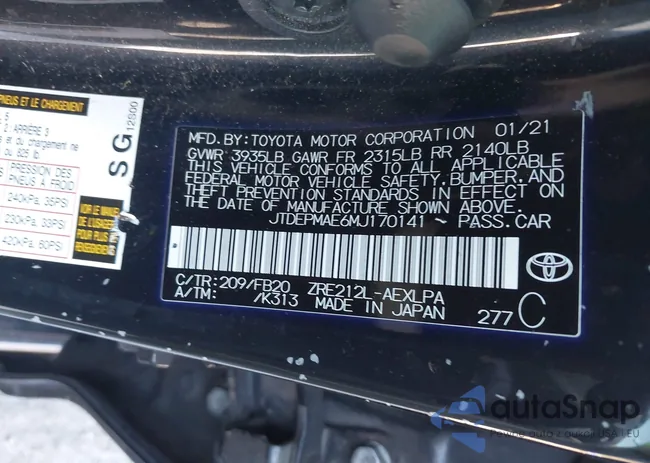 JTDEPMAE6MJ170141: 43935022