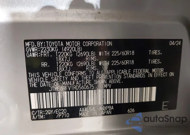 JTME6RFV1RD560675: 43935265