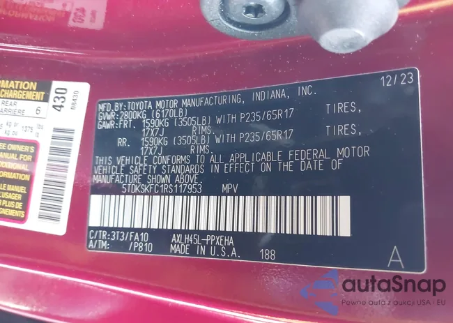 5TDKSKFC1RS117953: 43935321