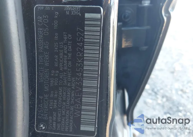 WBAEV33453KR24527: 43935346