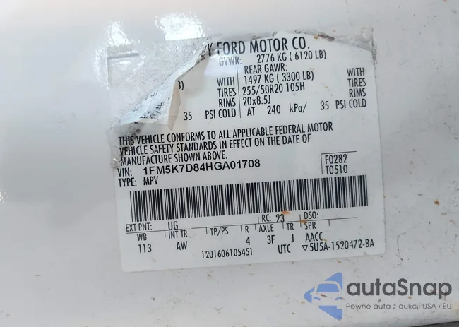 1FM5K7D84HGA01708: 43934398