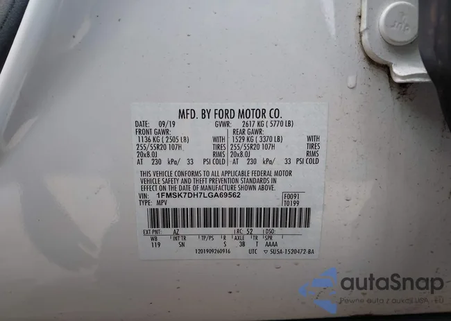 1FMSK7DH7LGA69562: 43934430