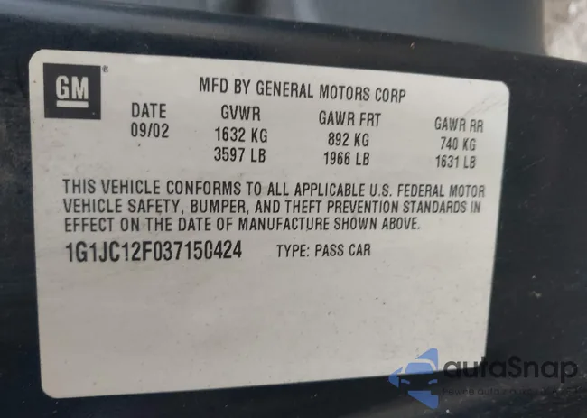 1G1JC12F037150424: 43934439