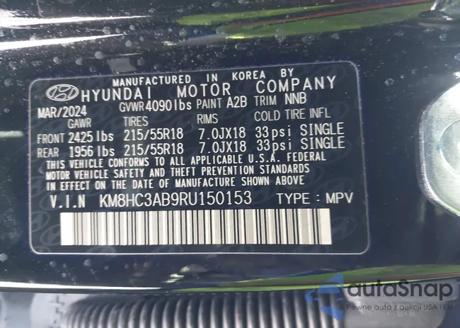 KM8HC3AB9RU150153: 43934515