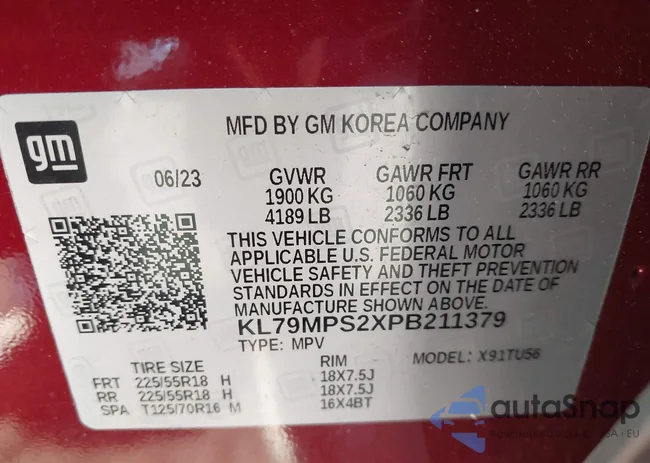 KL79MPS2XPB211379: 43934655