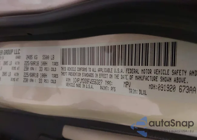 1C4PJMDS9FW556327: 43934687