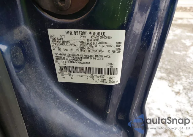 1FT7X2B68CED23288: 43934733